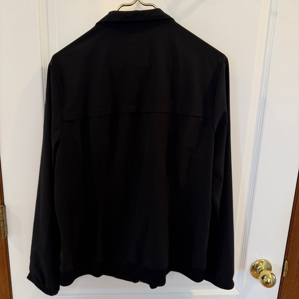 Chicos Zenergy Womens Large Black Zip Up Activewear Jacket- Fantastic! - Picture 8 of 11